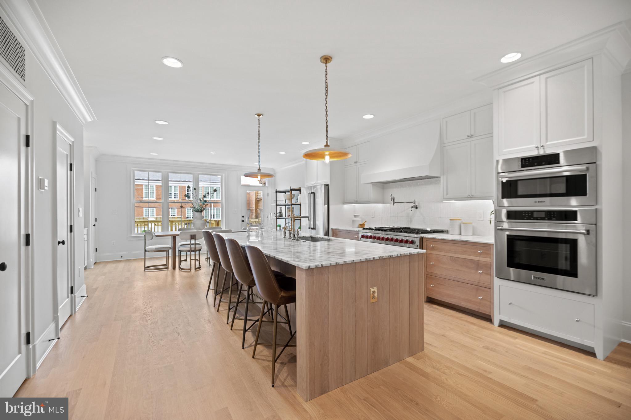 626 I Street Northeast Washington, DC 20002 - Photo 9 of 66 Gourmet kitchen w/HUGE island wrapped in white oak