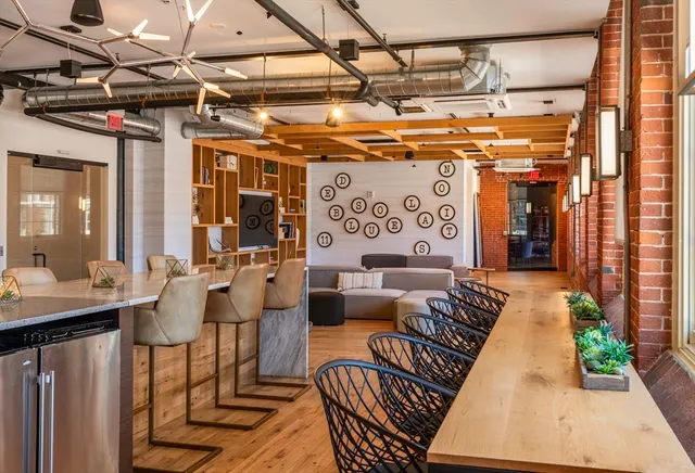 a outdoor space with patio furniture