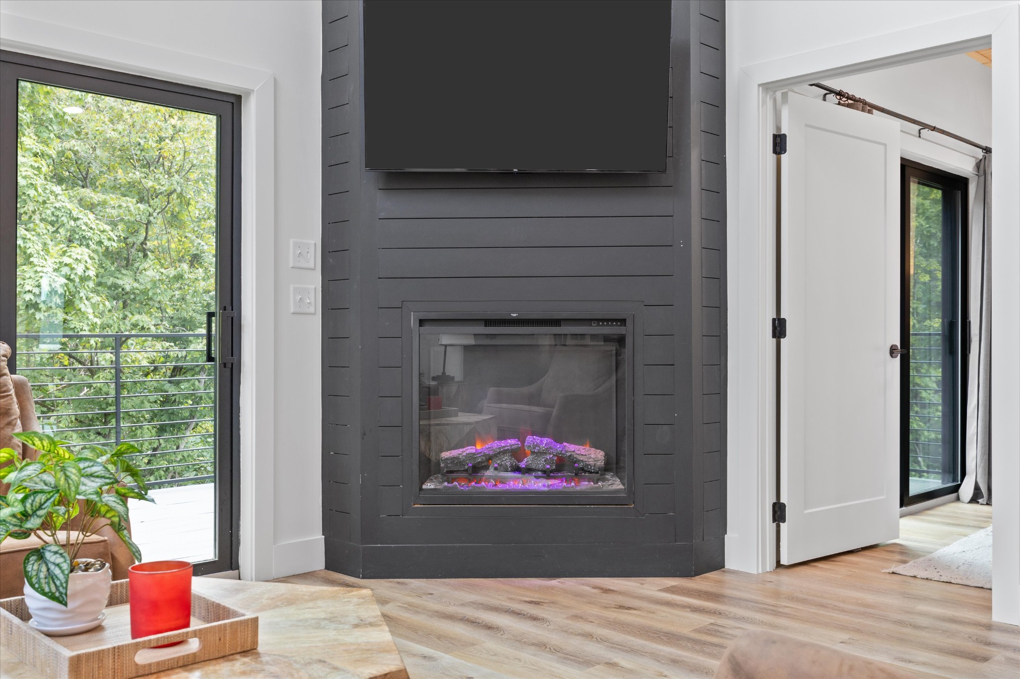 1134 Reedmont Way Sevierville, TN 37876 - Photo 13 of 42 a room with a fireplace and a potted plant