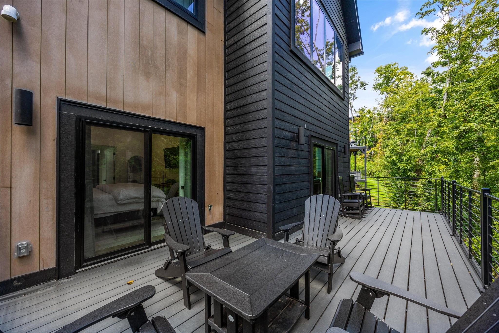 1134 Reedmont Way Sevierville, TN 37876 - Photo 19 of 42 a view of backyard with a table and chairs and a barbeque