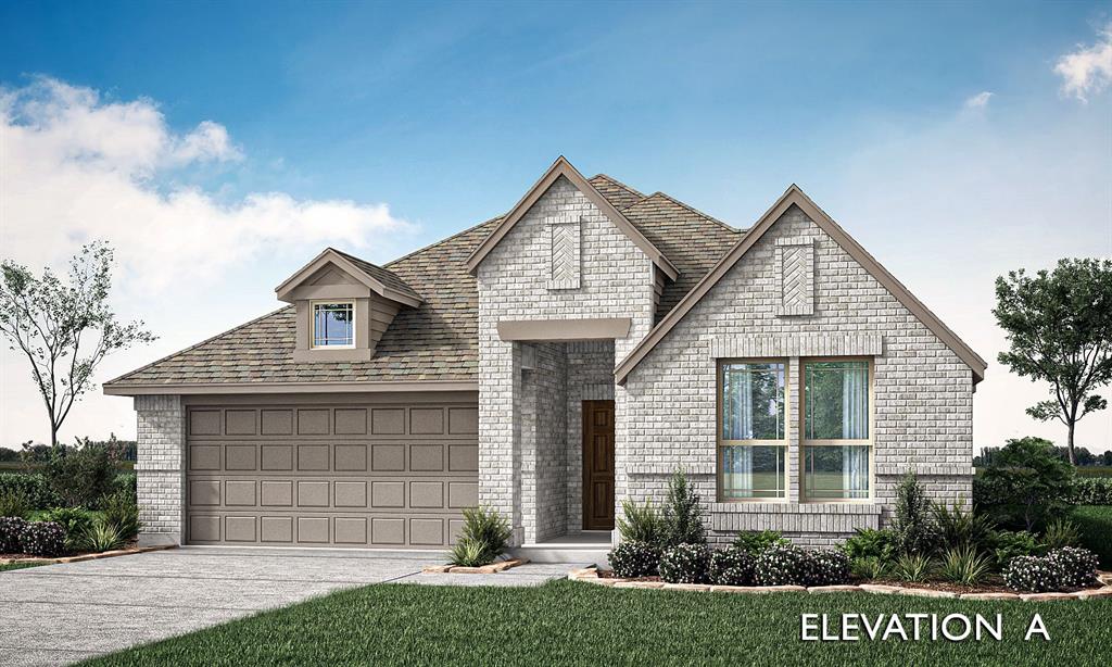 824 Trout Lilly Drive Justin, TX 76247 - Photo 1 of 30 a front view of a house with a yard and garage