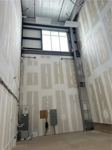 a view of wooden door