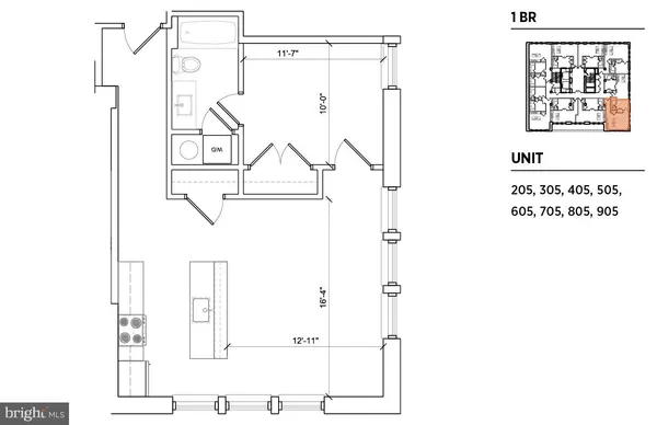 $1,910 | 301 North Charles Street, Unit 2BR, Baltimore, MD 21202