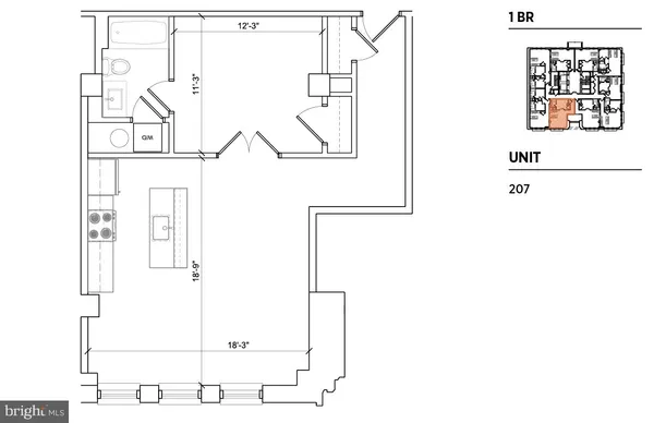 $1,910 | 301 North Charles Street, Unit 2BR, Baltimore, MD 21202