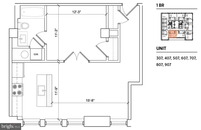 a kitchen with a refrigerator stove and microwave