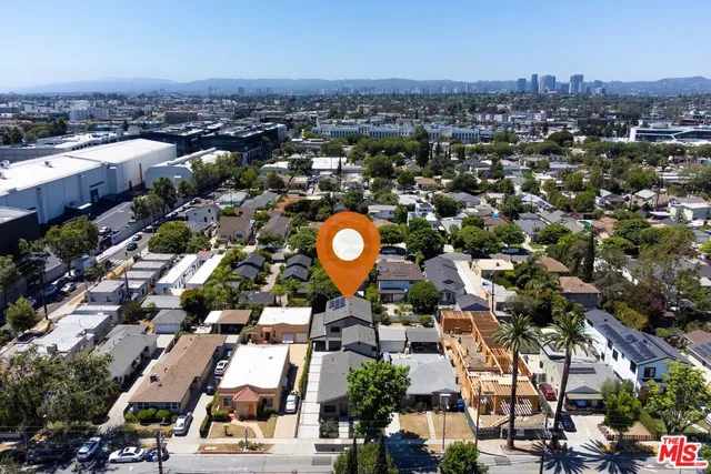 an aerial view of a city