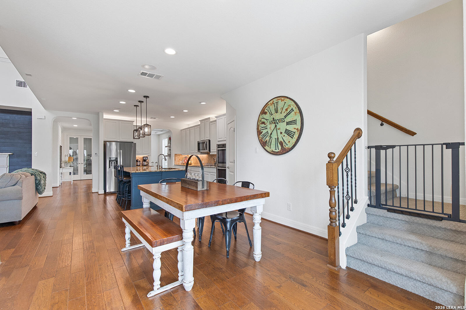 8039 Cibolo Valley Fair Oaks Ranch, TX 78015 - Photo 20 of 63 a view of a room with furniture and wooden floor