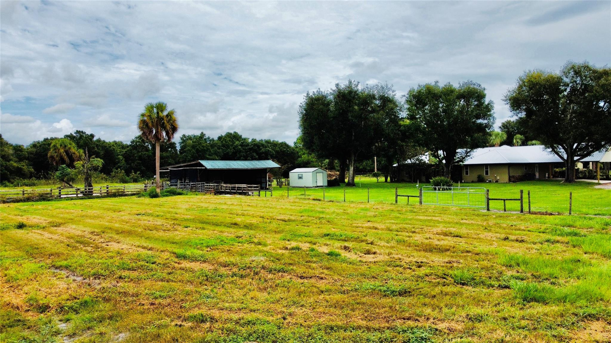 395 Southwest 30th Terrace Okeechobee, FL 34974 - Photo 53 of 57 a view of a swimming pool with a yard and a trampoline