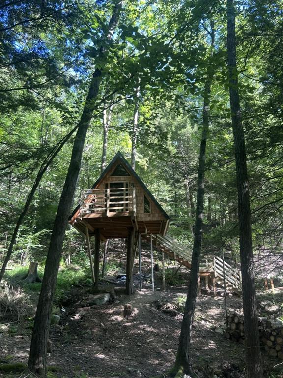 389 Winslow Hill Road Benezett, PA 15821 - Photo 17 of 33 a view of a sitting area in a forest