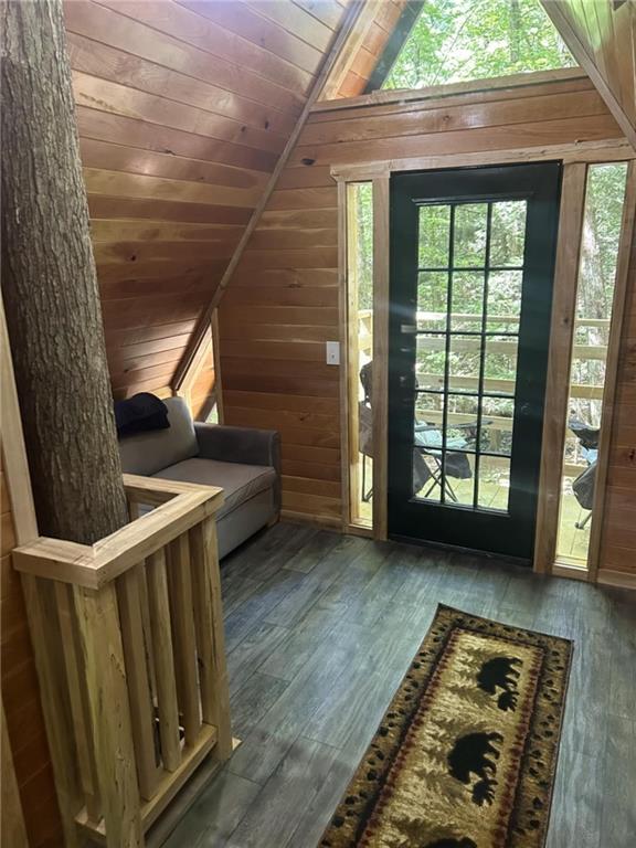 389 Winslow Hill Road Benezett, PA 15821 - Photo 18 of 33 a view of a porch with wooden floor and front door