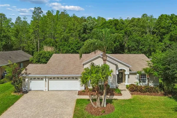 front view of house with a yard