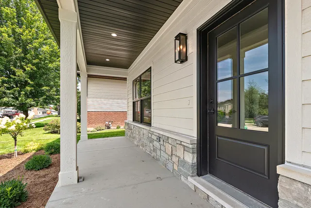 a house view with a outdoor space