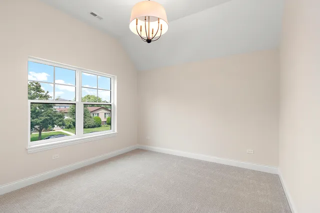 an empty room with window