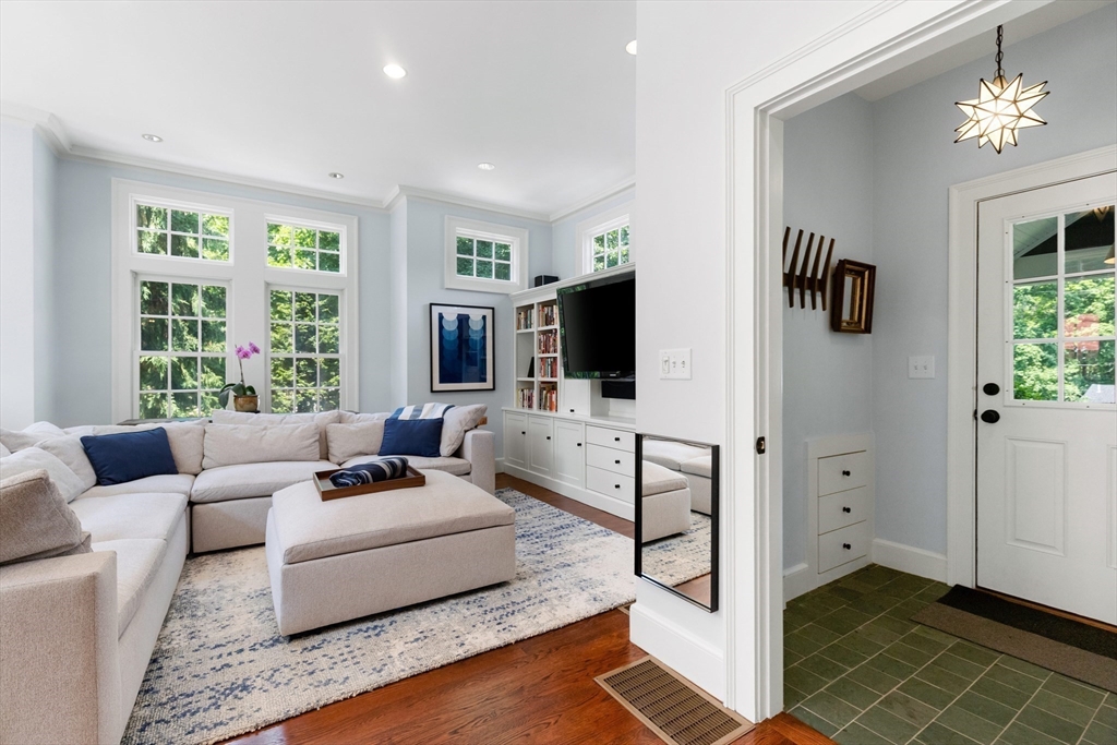 17 Swan Road Winchester, MA 01890 - Photo 11 of 41 a living room with furniture and a flat screen tv
