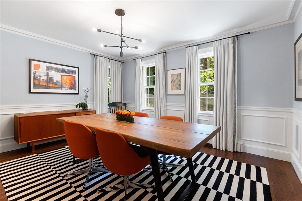17 Swan Road Winchester, MA 01890 - Photo 3 of 41 a view of a dining room with furniture window and wooden floor