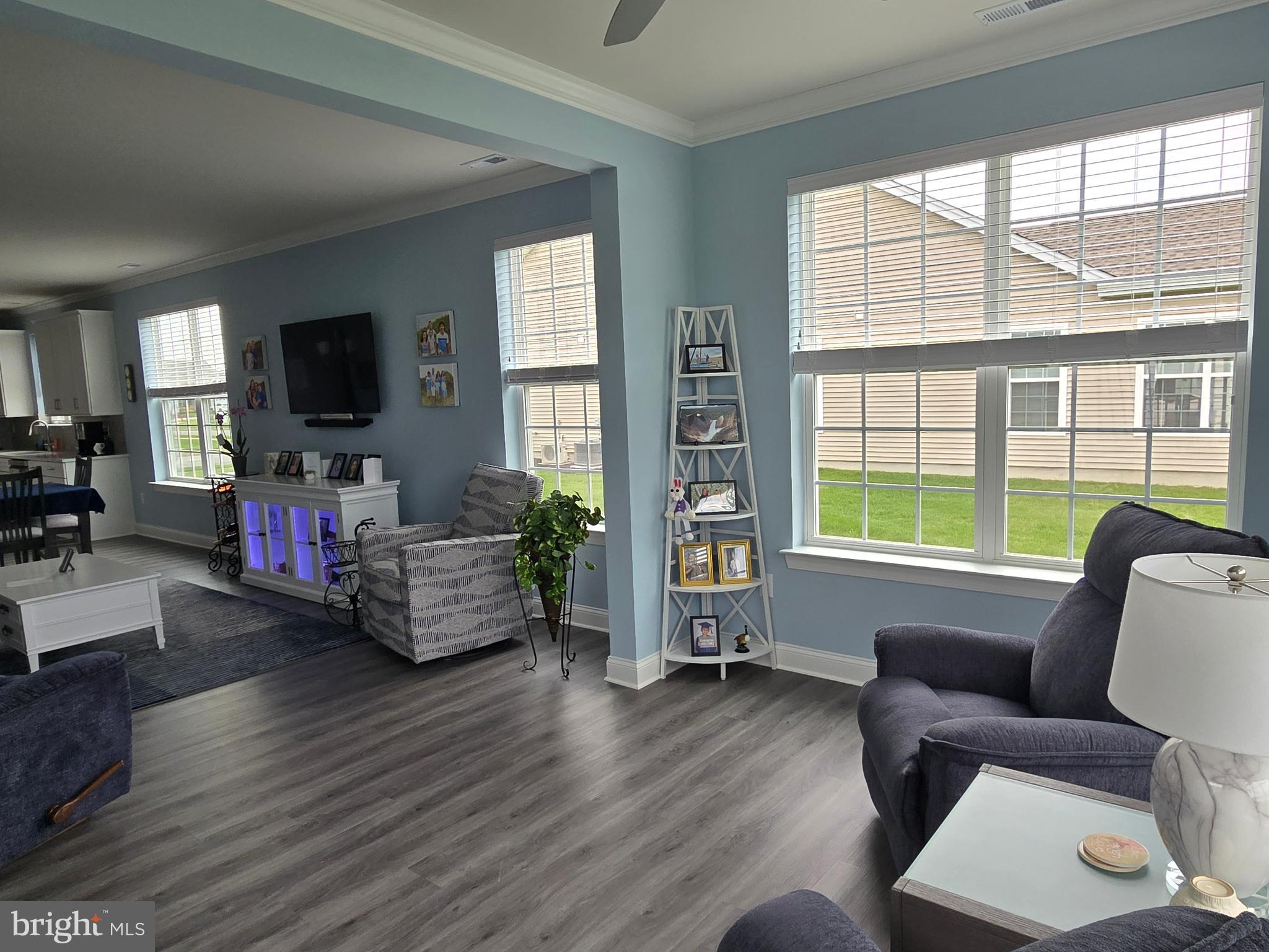 35 Queensferry Drive Williamstown, NJ 08094 - Photo 17 of 63 a living room with furniture and a flat screen tv with wooden floor