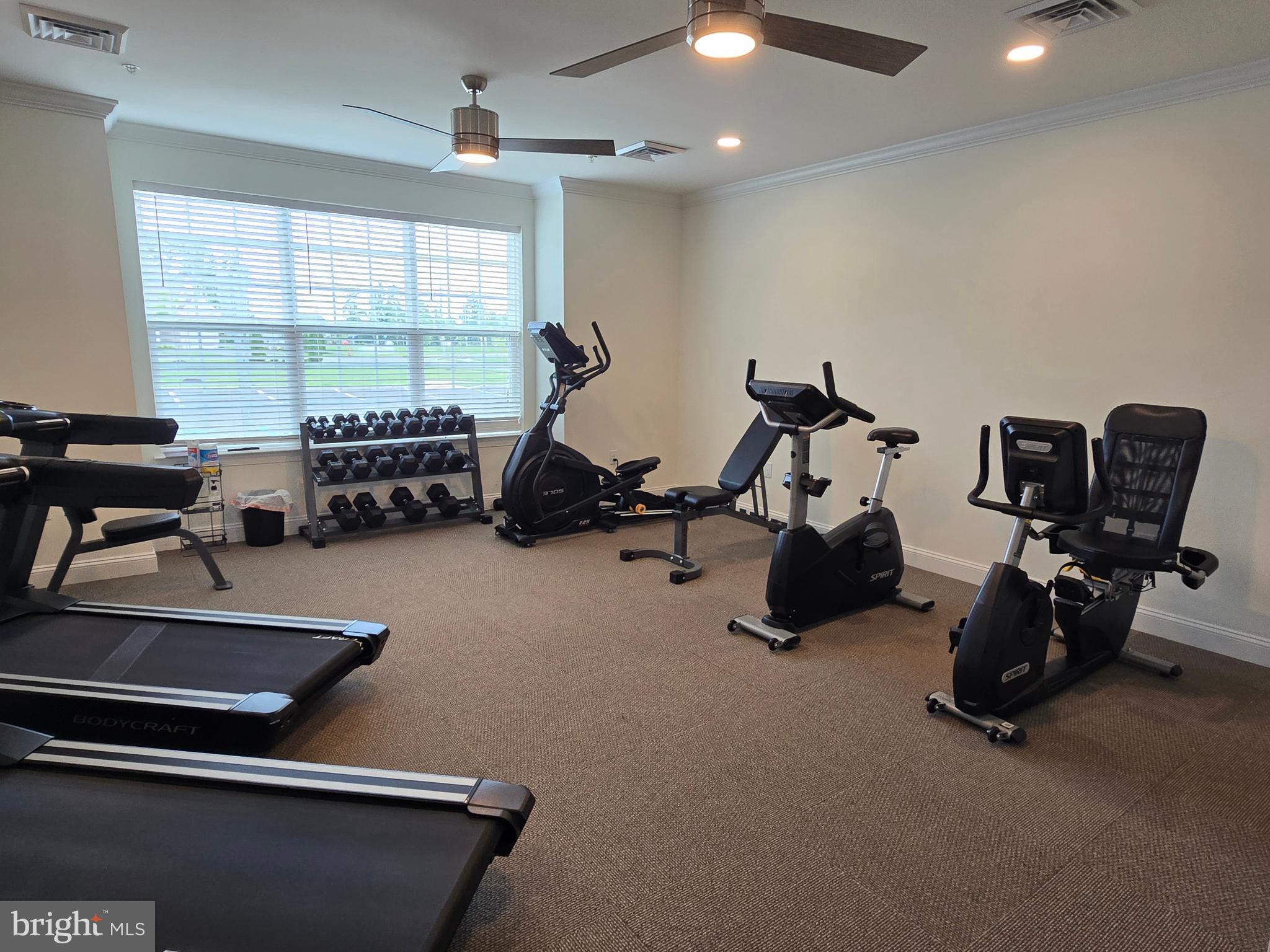 35 Queensferry Drive Williamstown, NJ 08094 - Photo 59 of 63 a room with gym equipment and a large window