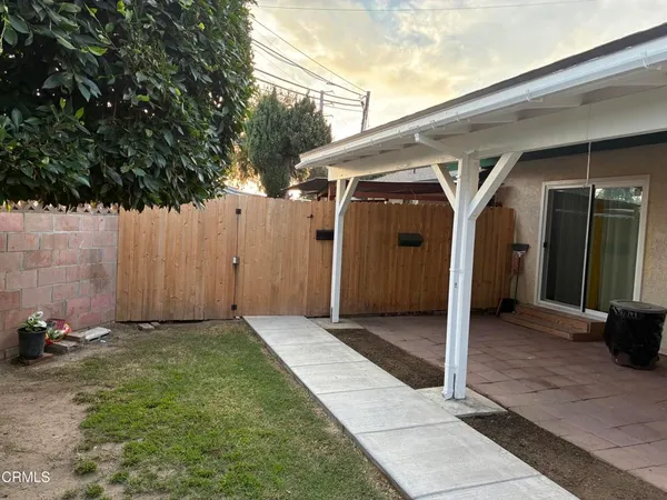 a view of a porch