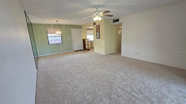 a view of livingroom and window