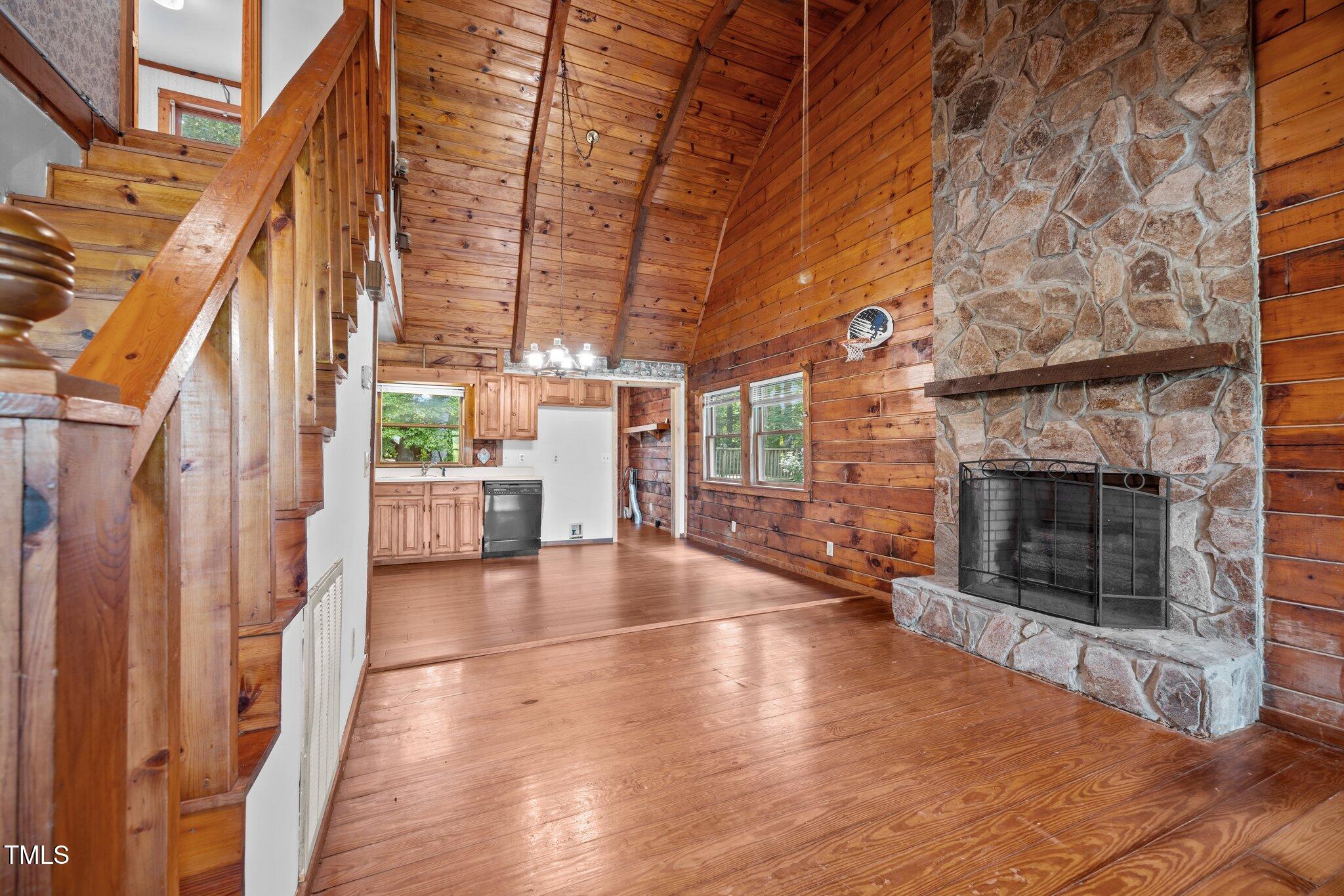 1150 Gardner Road Roxboro, NC 27574 - Photo 50 of 54 Open floor plan with soaring stone FP