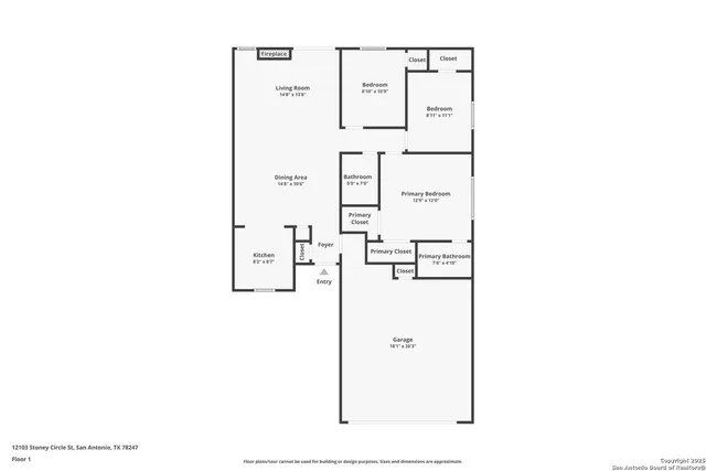 $239,000 | 12102 Stoney Cir Street, San Antonio, TX 78247