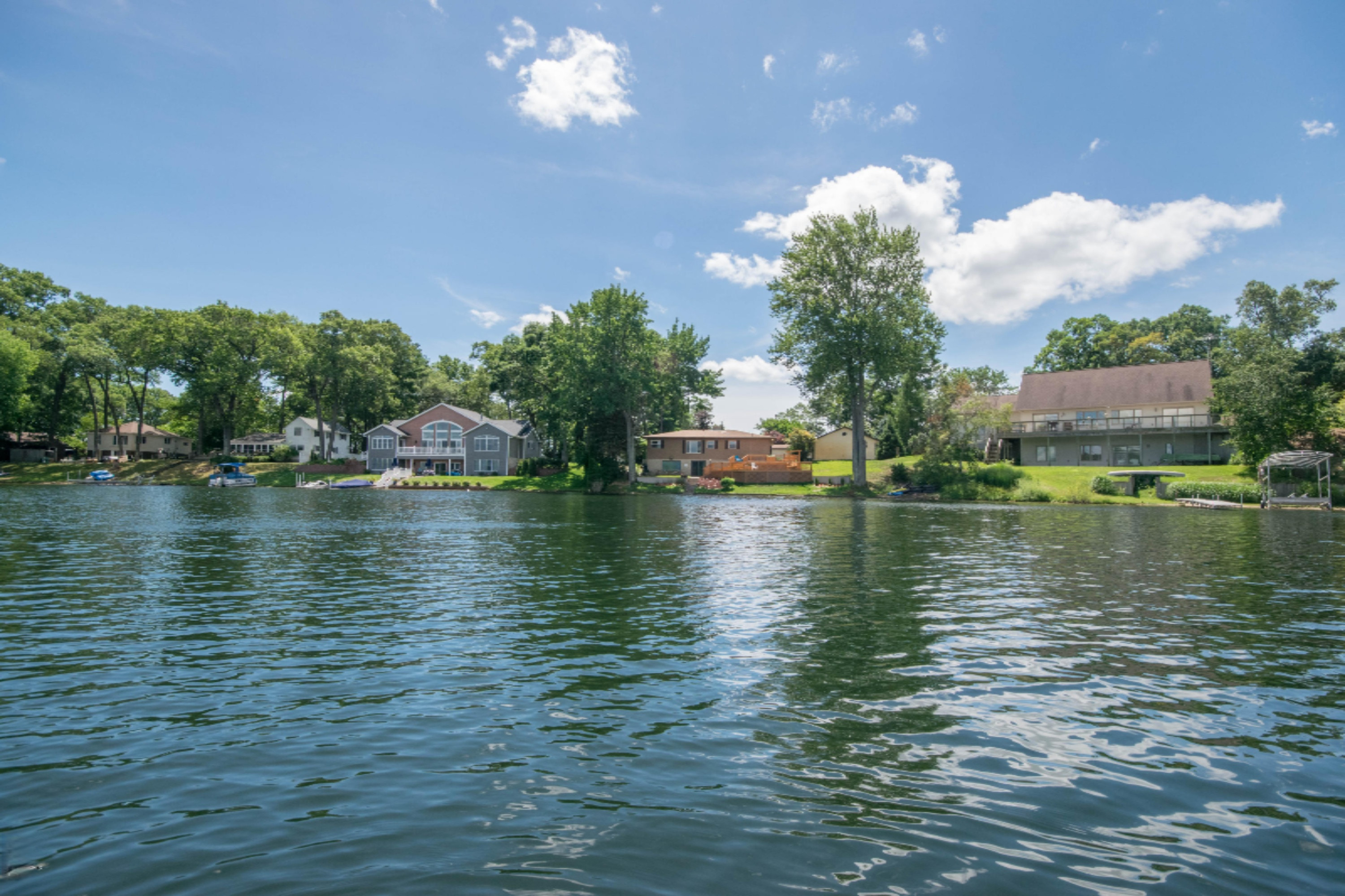 2344 Duff Road Twin Lake, MI 49457 - Photo 3 of 48 1c back View from Lake