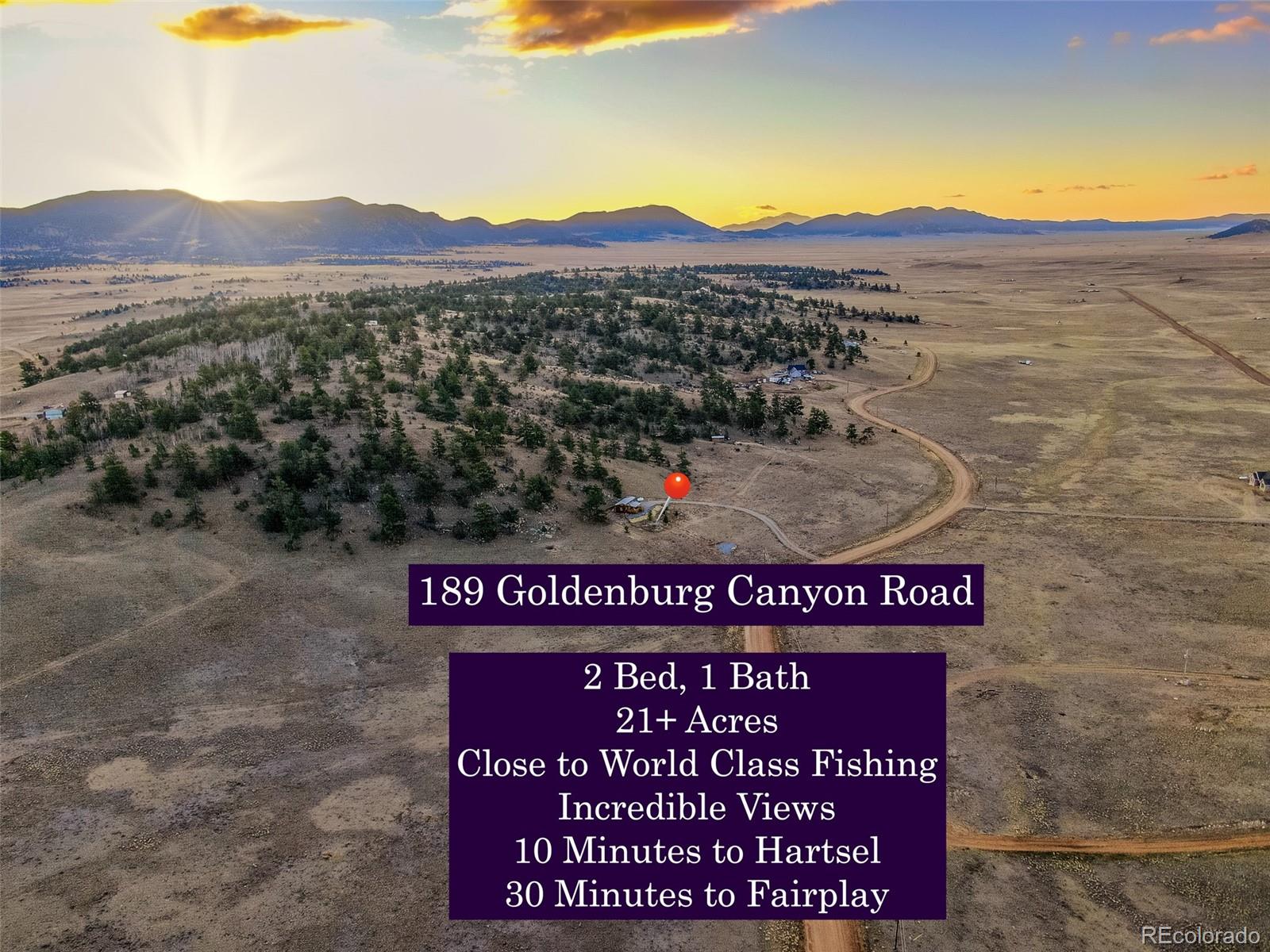 189 Goldenburg Canyon Road Hartsel, CO 80449 - Photo 30 of 36 a sign on the side of a building