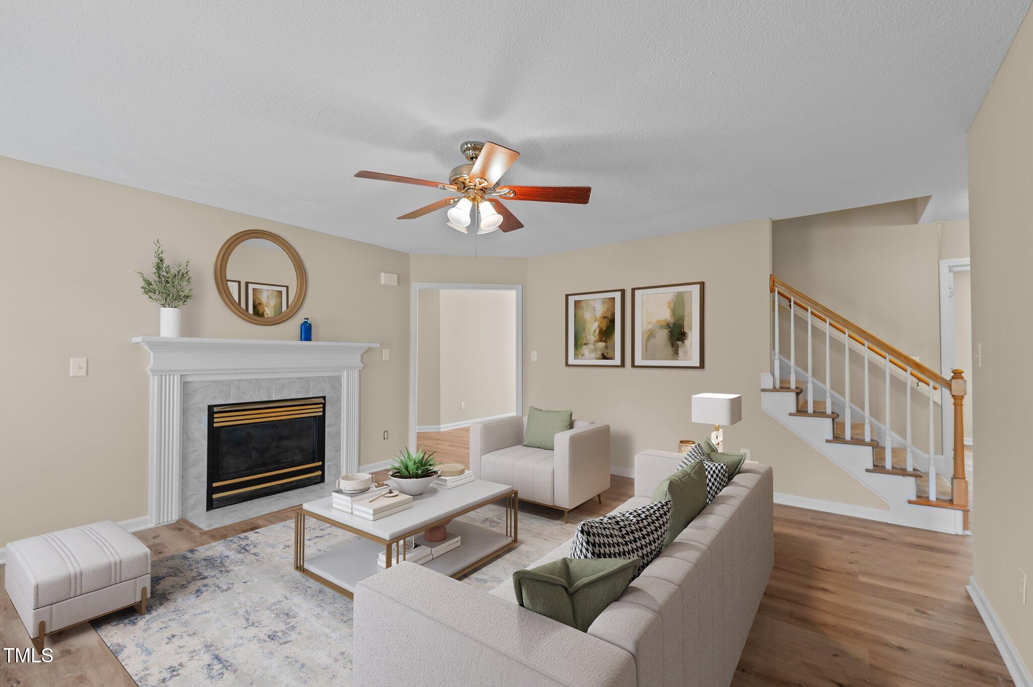 160 Fox Run Road Youngsville, NC 27596 - Photo 7 of 48 Virtually Staged Family Room