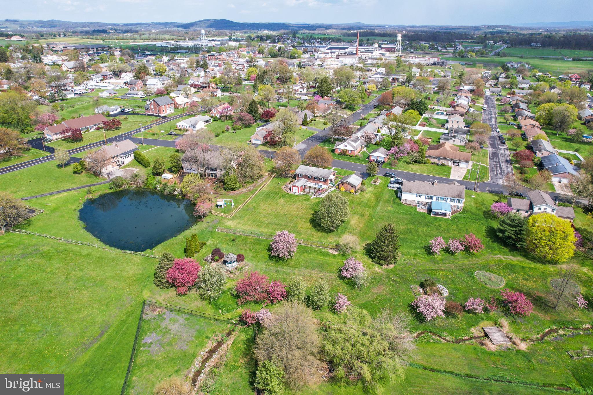 33 Ridge Avenue Biglerville, PA 17307 - Photo 5 of 38 Charming suburban landscape with blooming trees.
