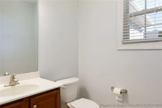 a bathroom with a window