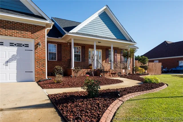 a view of a house with patio