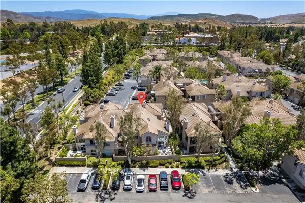an aerial view of multiple house
