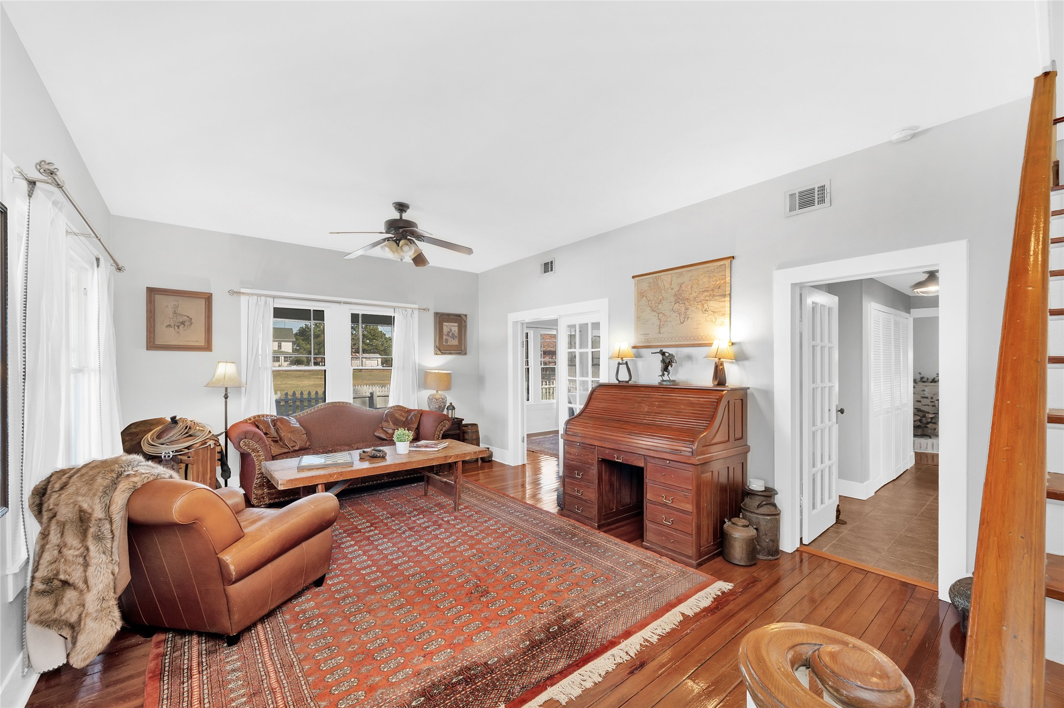 10152 Farm To Market Road 949 Cat Spring, TX 78933 - Photo 19 of 50 a living room with furniture and a flat screen tv