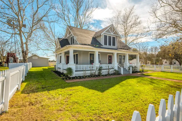 a view of a house with a swimming pool