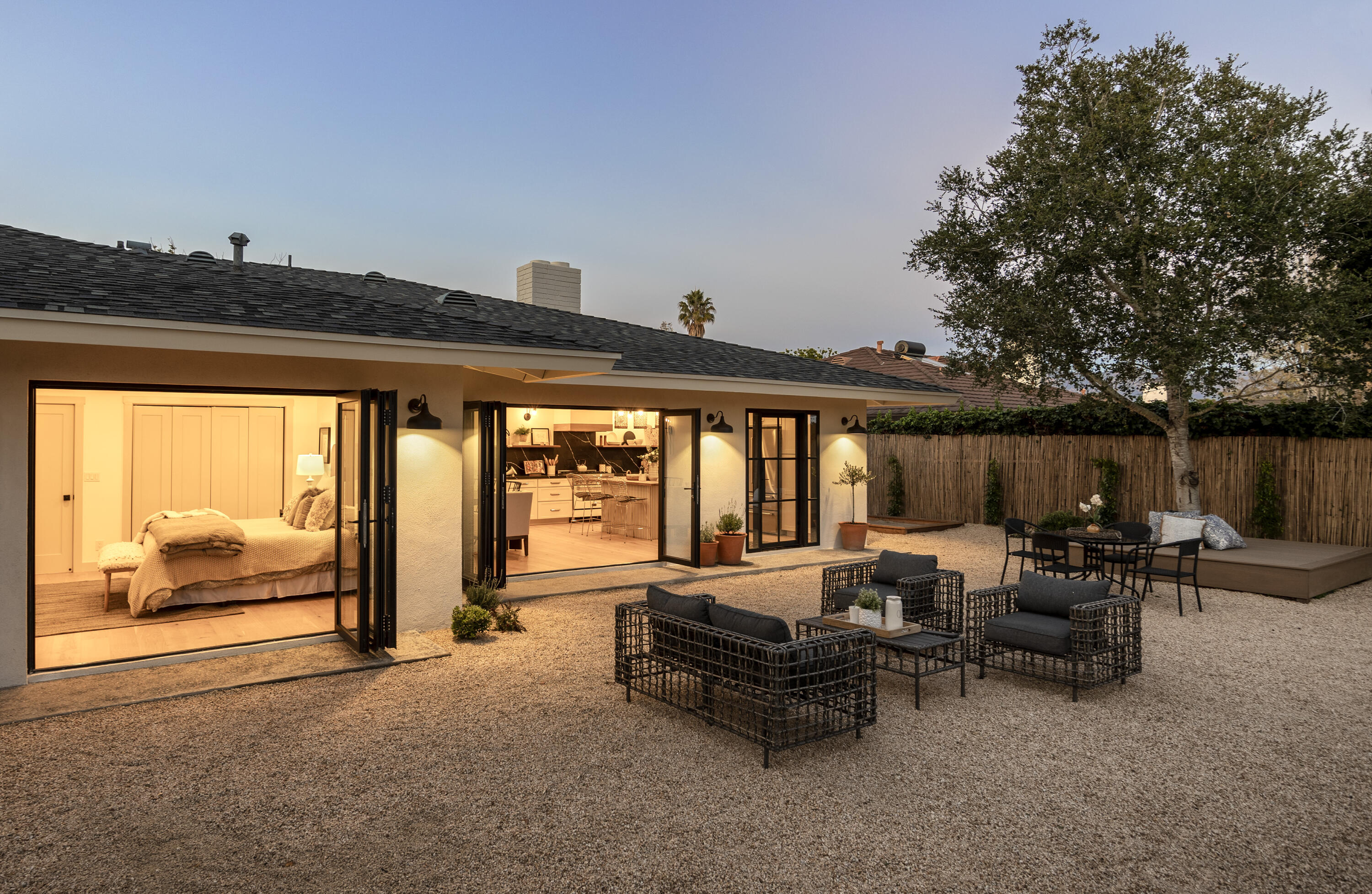 1514 Crestline Drive Santa Barbara, CA 93105 - Photo 24 of 25 a living room with furniture and a floor to ceiling window