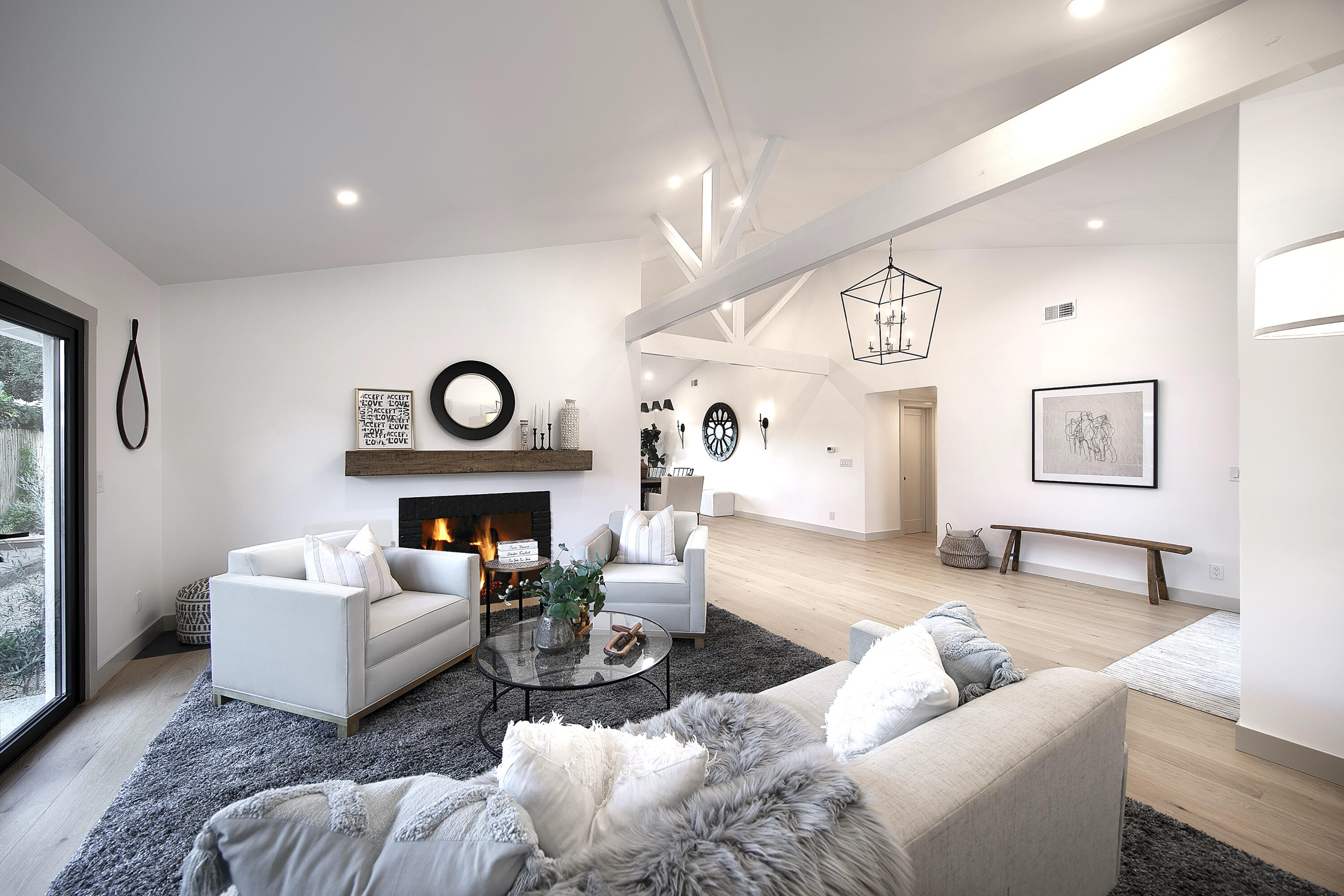 1514 Crestline Drive Santa Barbara, CA 93105 - Photo 6 of 25 a living room with furniture and a large window