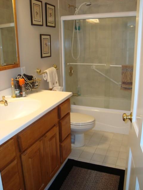 Undisclosed Address New Canaan, CT 06840 - Photo 2 of 14 a bathroom with a sink a toilet and shower