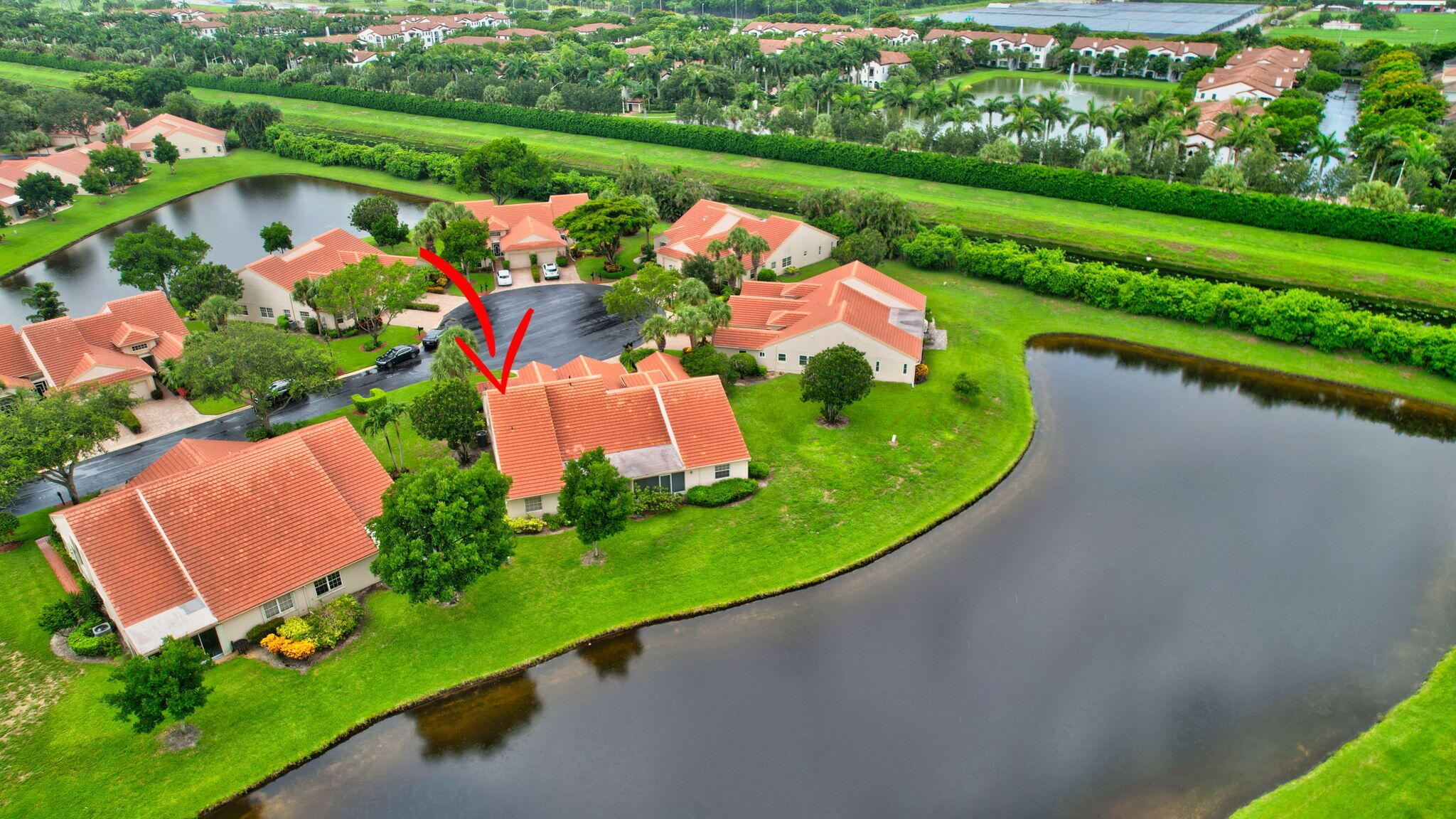 7921 Sandy Pointe Drive Delray Beach, FL 33446 - Photo 25 of 33 Arial view