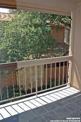 a view of a balcony