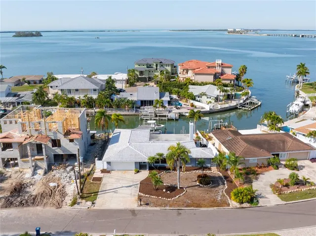 a view of a water with an ocean beach