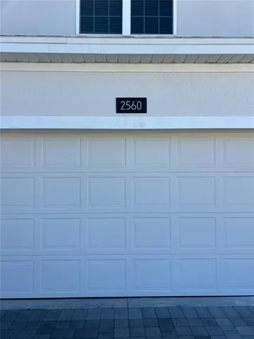 an empty room with cabinet