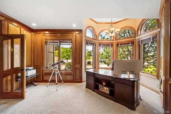 a view of an outdoor space with windows