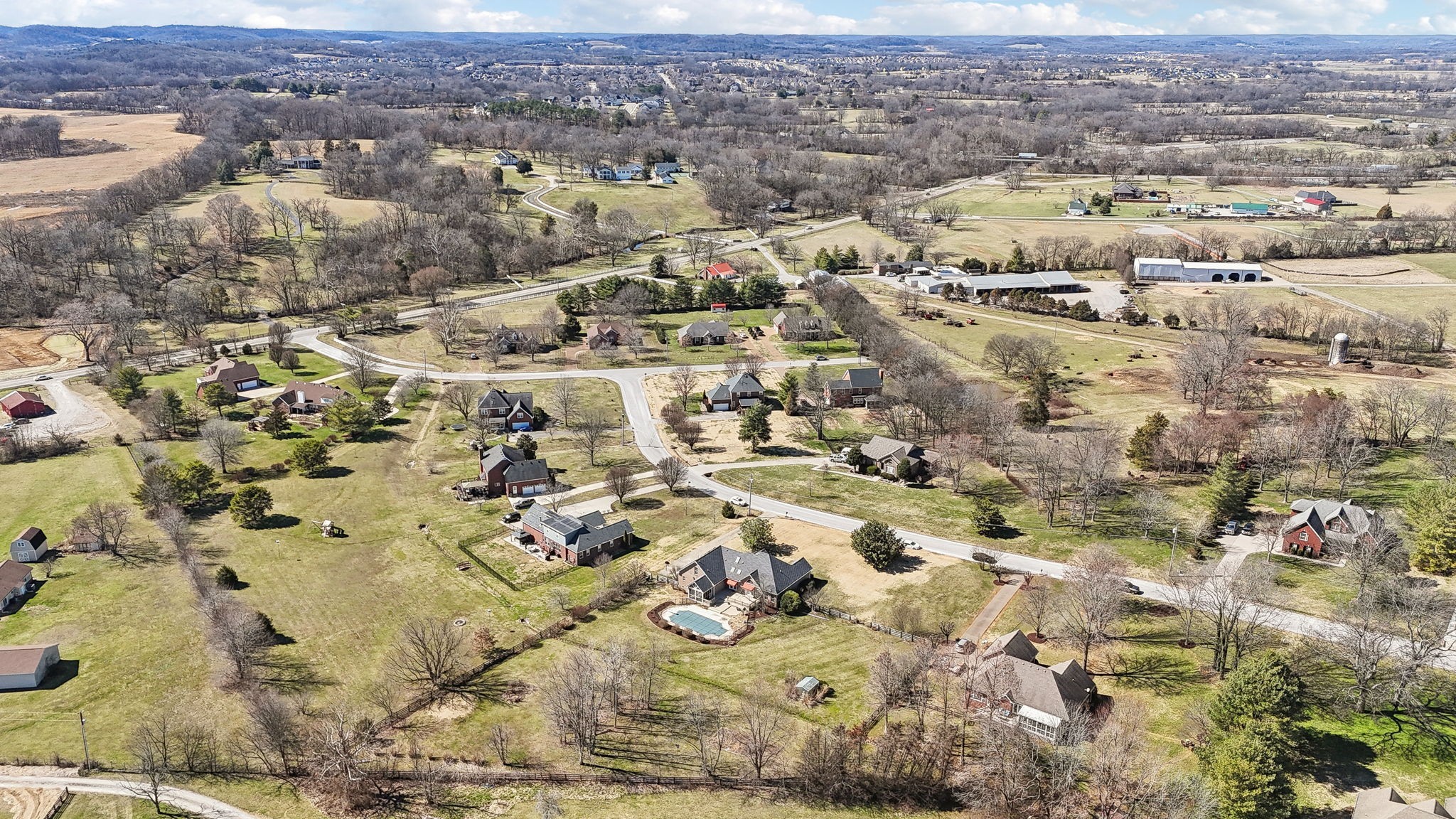 Undisclosed Address Franklin, TN 37064 - Photo 53 of 67 an aerial view of residential houses with yard