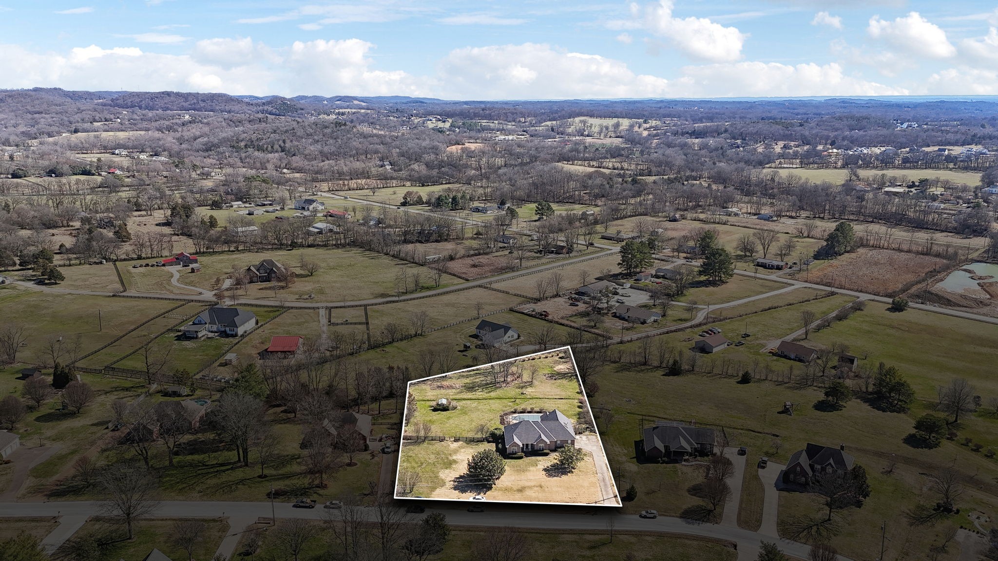 Undisclosed Address Franklin, TN 37064 - Photo 63 of 67 an aerial view of residential house with outdoor space