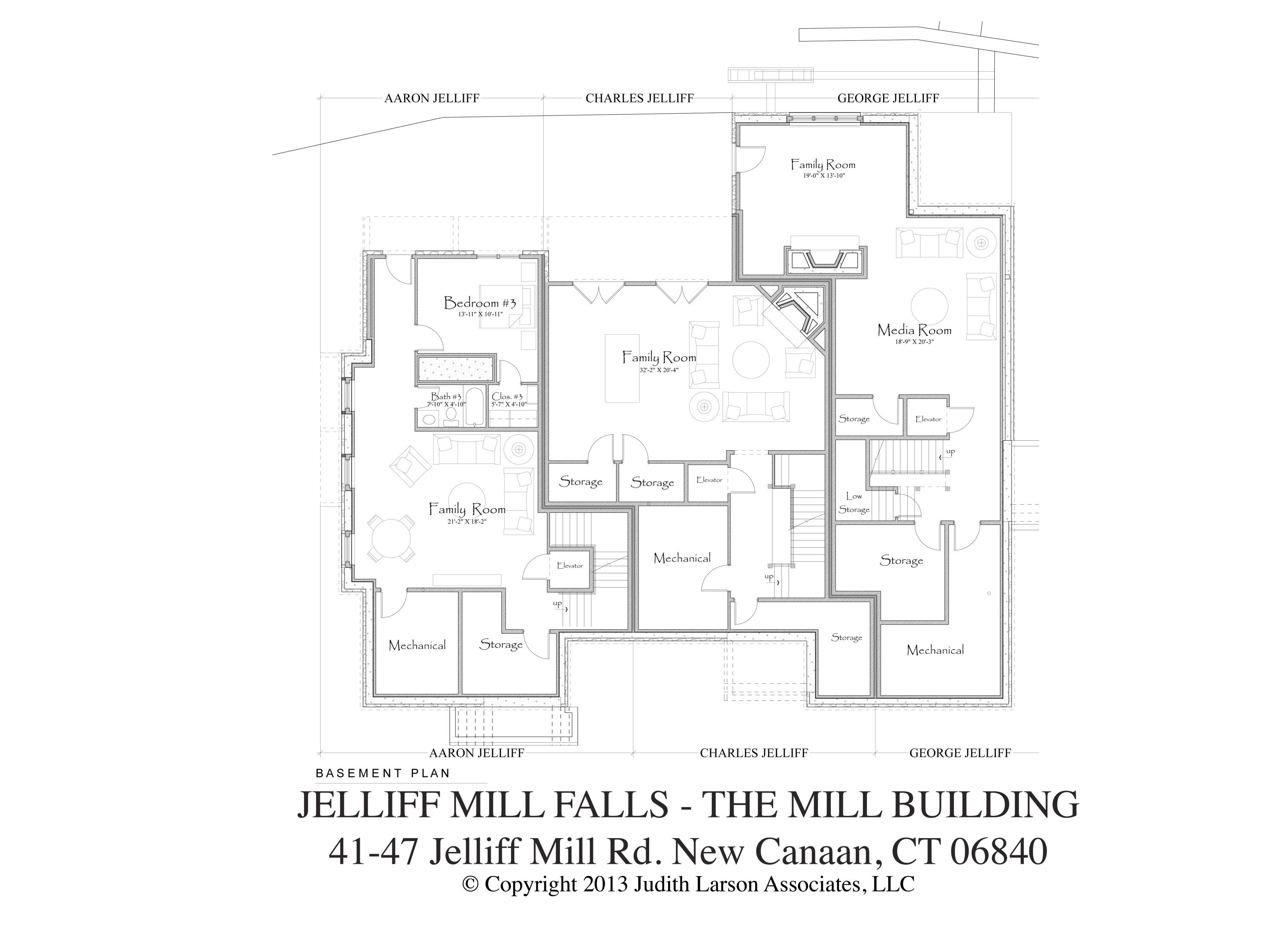 47 Jelliff Mill Road, Unit 9 New Canaan, CT 06840 - Photo 12 of 14 a black and white photo of a picture of a floor