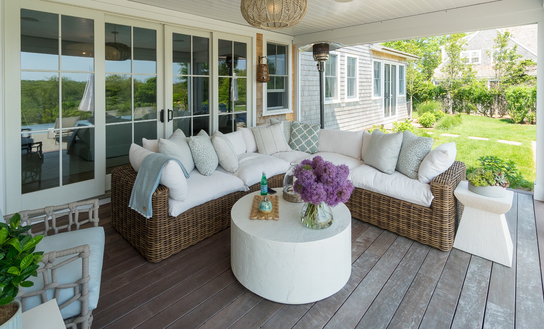 41 Monomoy Road Nantucket, MA 02554 - Photo 16 of 54 a living room with furniture and a potted plant