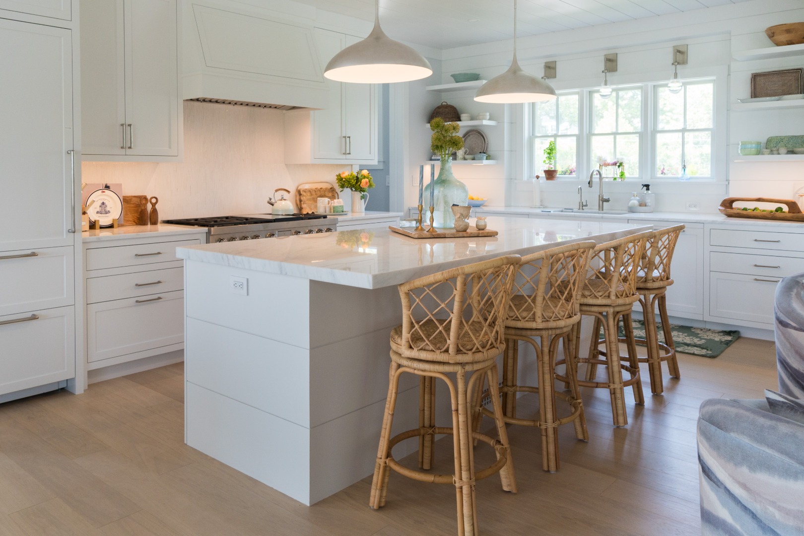 41 Monomoy Road Nantucket, MA 02554 - Photo 22 of 54 a dining table with chairs and cabinets