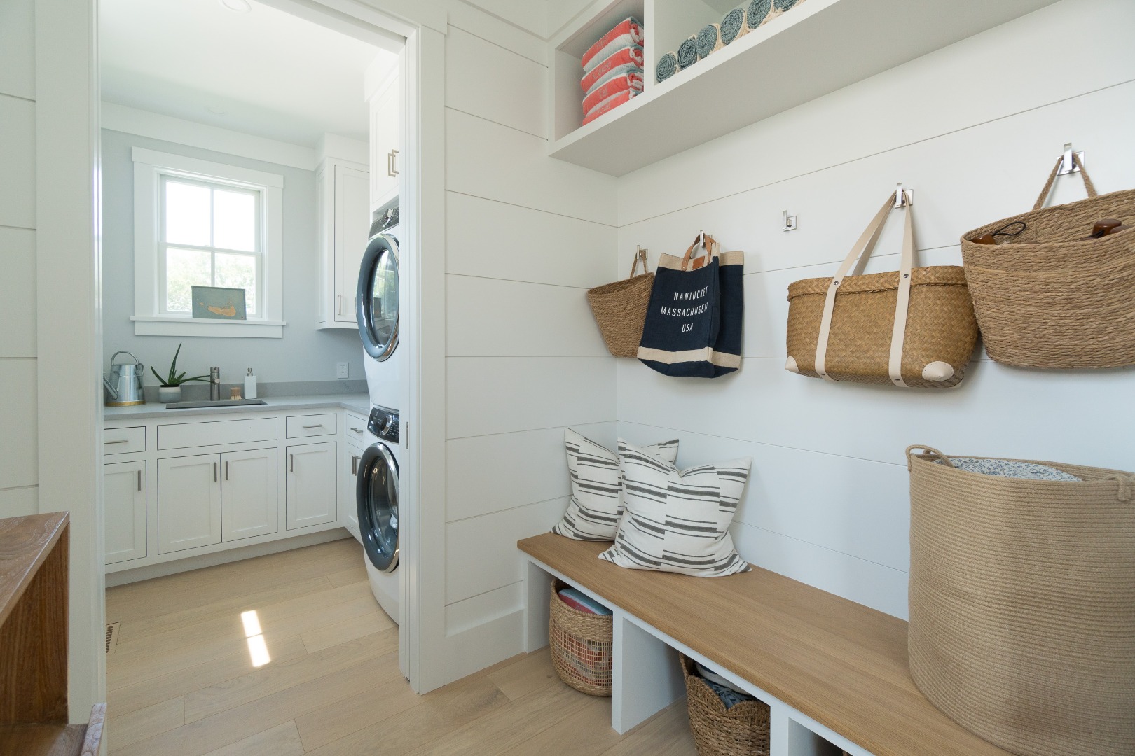 41 Monomoy Road Nantucket, MA 02554 - Photo 29 of 54 a room with a sink cabinets and wooden floor
