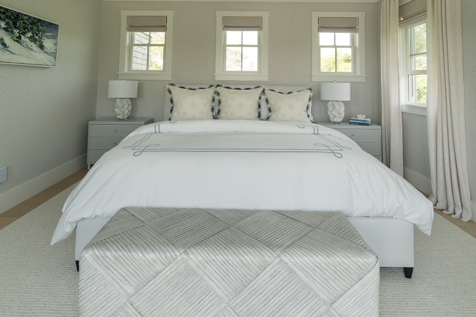 41 Monomoy Road Nantucket, MA 02554 - Photo 36 of 54 a large white bed in a white room