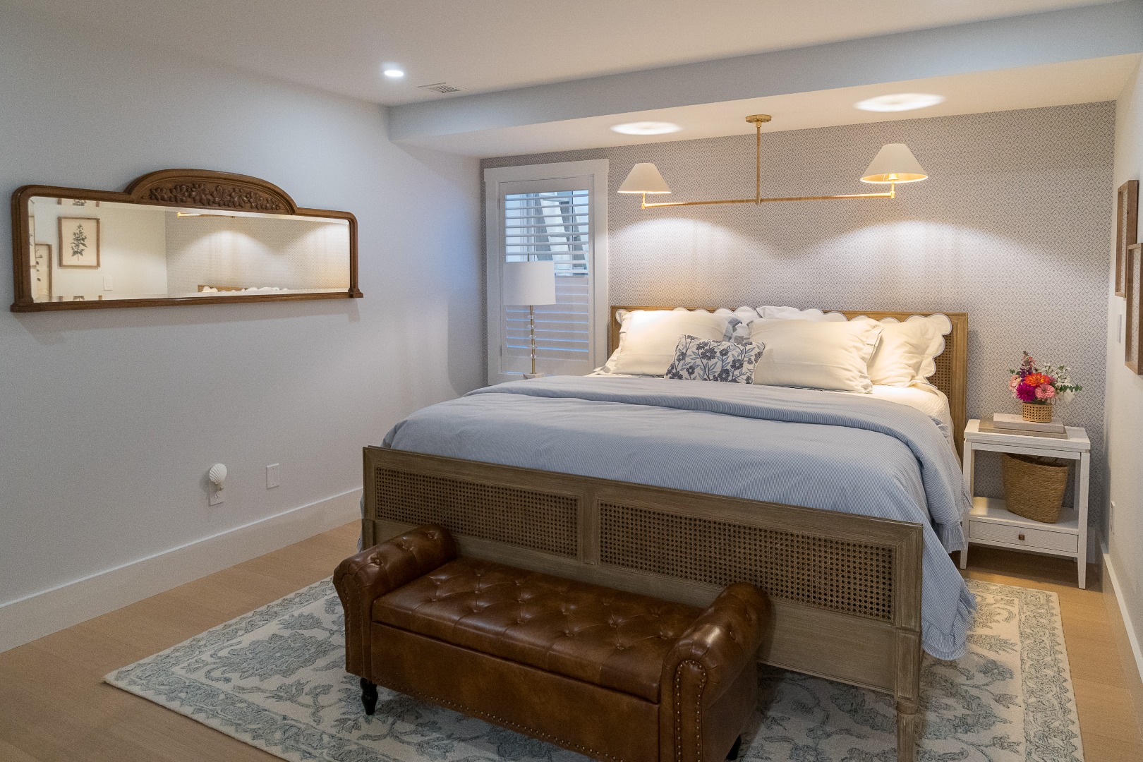 41 Monomoy Road Nantucket, MA 02554 - Photo 46 of 54 a bedroom with a bed and a night stand